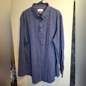 Modern Ambition Blue Button-Down Shirt, Size XXL